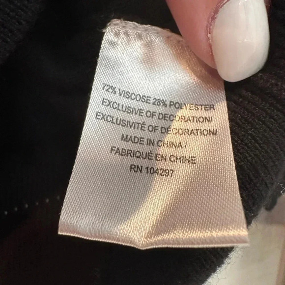 Vintage An Original Milly Of New York Cardigan Sweater Gold Embellishment Size M - Picture 14 of 15